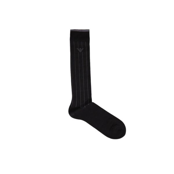 Emporio Armani Underwear Black Cotton Sock – Image 2