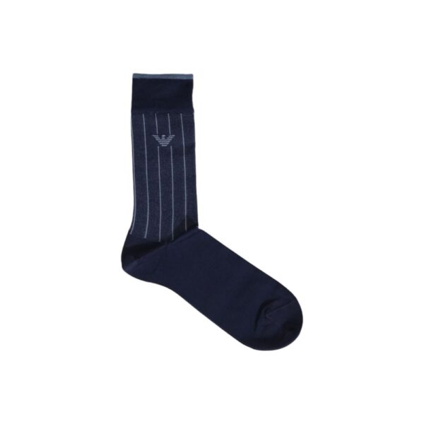 Emporio Armani Underwear Blue Cotton Sock – Image 2