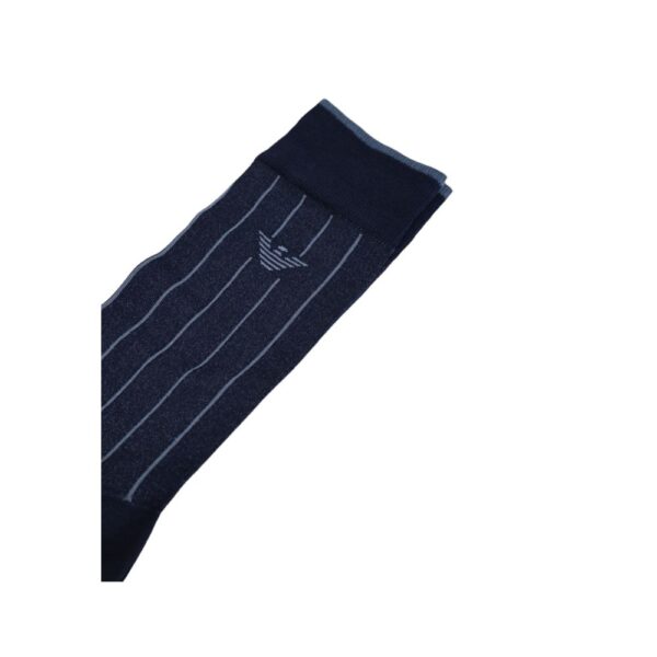 Emporio Armani Underwear Blue Cotton Sock – Image 4