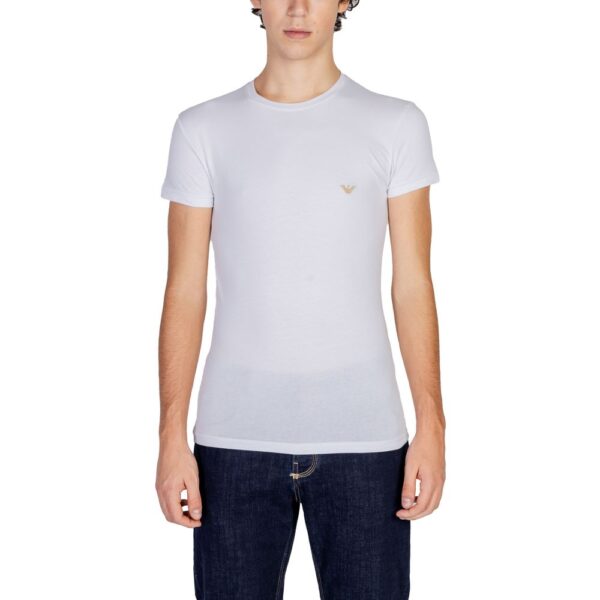 Emporio Armani Underwear White Cotton T-Shirt – Image 2