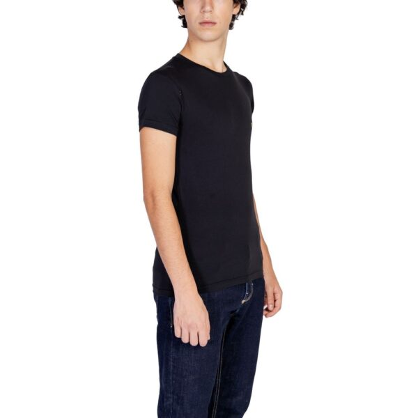 Emporio Armani Underwear Black Cotton T-Shirt – Image 5