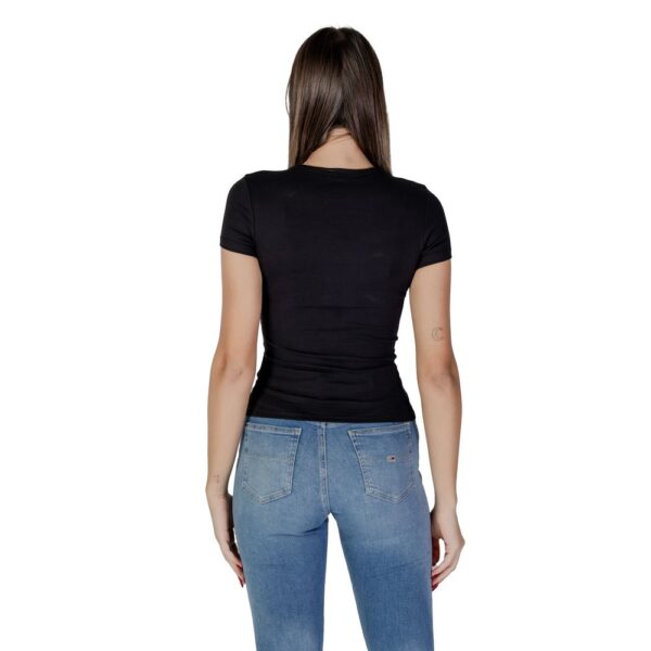 Tommy Hilfiger Jeans Black Cotton Rigenerato Tops & T-Shirt – Image 2