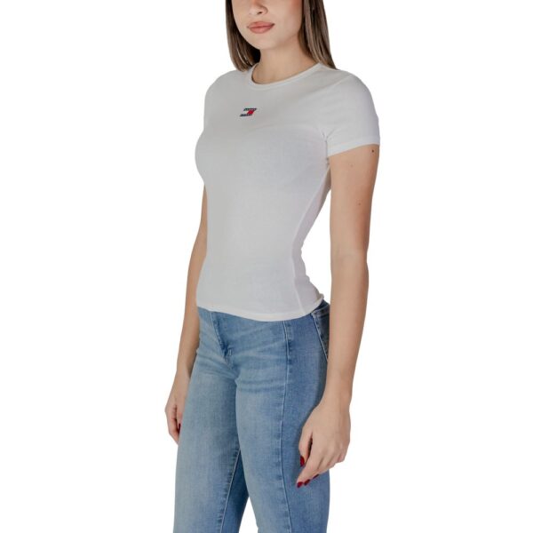 Tommy Hilfiger Jeans Cream Cotton Rigenerato Tops & T-Shirt – Image 4