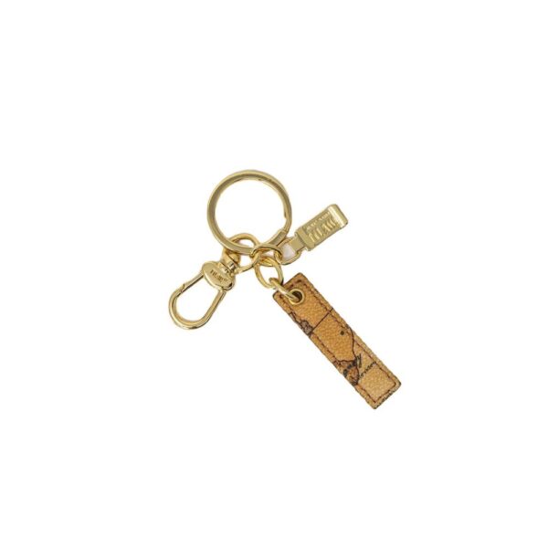 Alviero Martini Prima Classe Beige Leather Keychain – Image 2