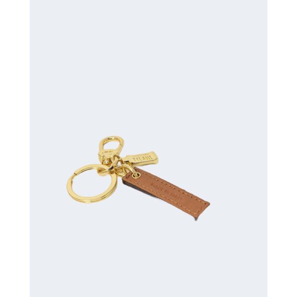 Alviero Martini Prima Classe Beige Leather Keychain – Image 3