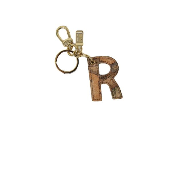 Alviero Martini Prima Classe Beige Leather Keychain – Image 2