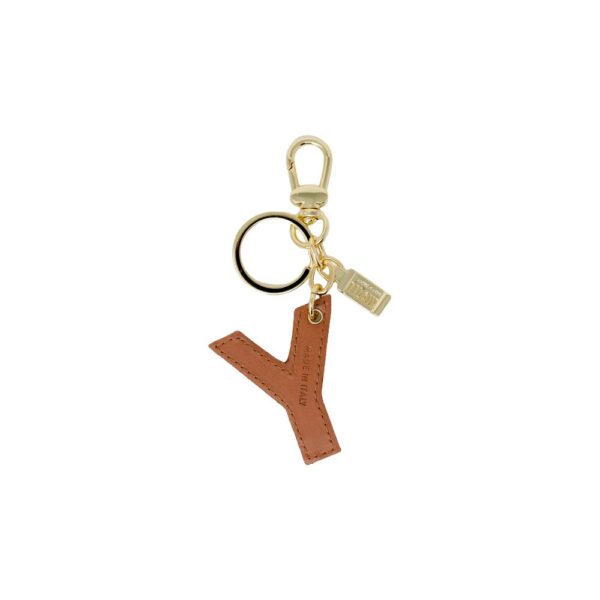 Alviero Martini Prima Classe Beige Synthetic Leather Keychain – Image 2