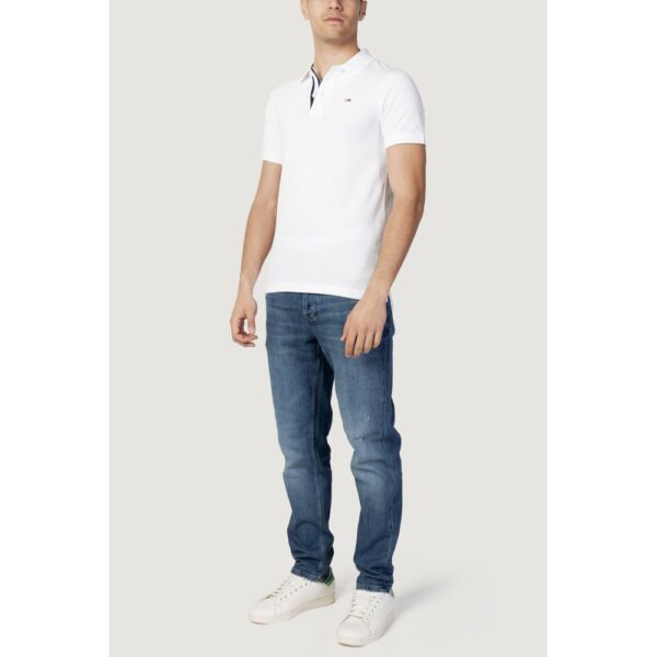 Tommy Hilfiger Jeans White Cotton Polo Shirt – Image 4