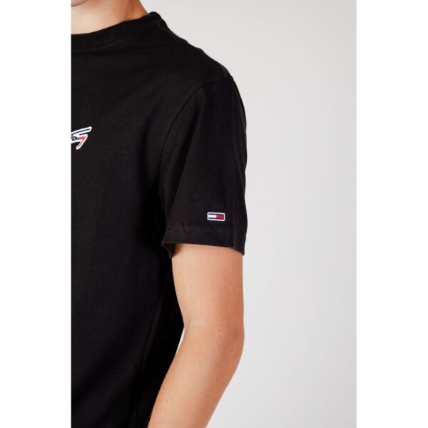 Tommy Hilfiger Jeans Black Cotton T-Shirt – Image 4