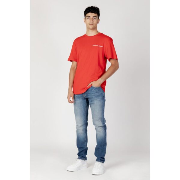 Tommy Hilfiger Jeans Red Cotton T-Shirt – Image 5