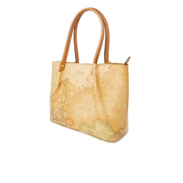 Alviero Martini Prima Classe Beige Leather Handbag – Image 2