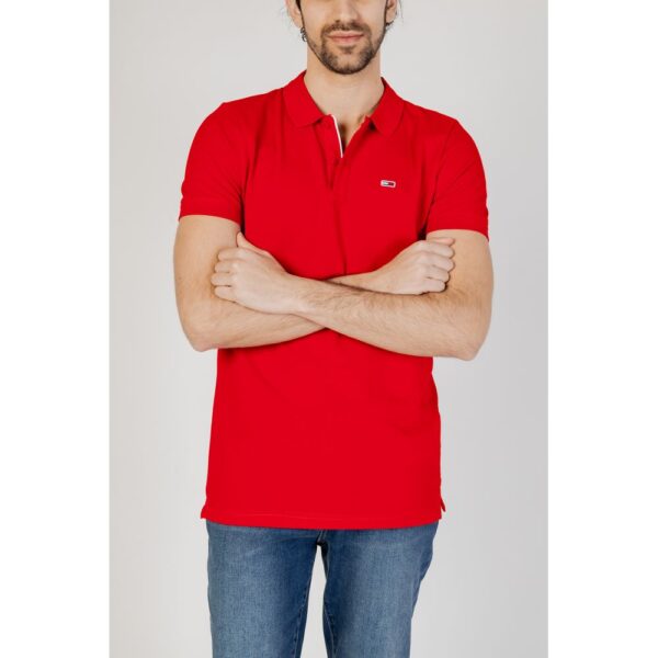 Tommy Hilfiger Jeans Red Cotton Polo Shirt – Image 5