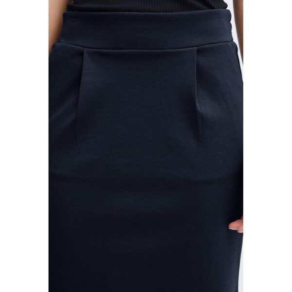 ICHI Blue Polyester Skirt – Image 3