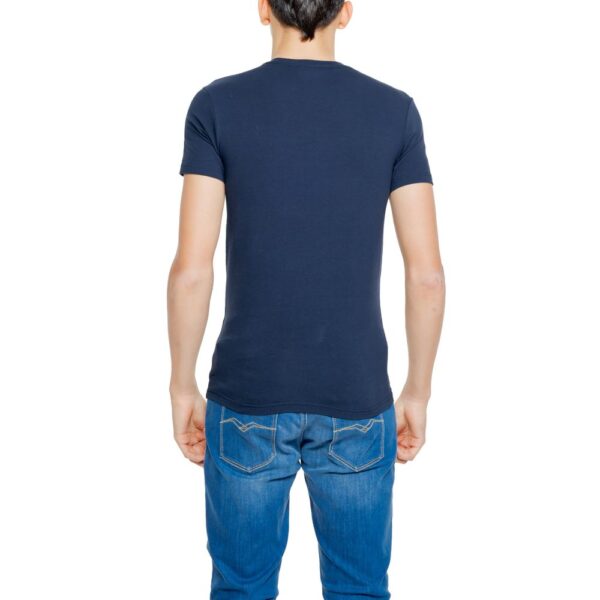 Emporio Armani Underwear Blue Cotton T-Shirt – Image 2