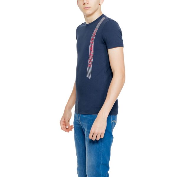 Emporio Armani Underwear Blue Cotton T-Shirt – Image 3