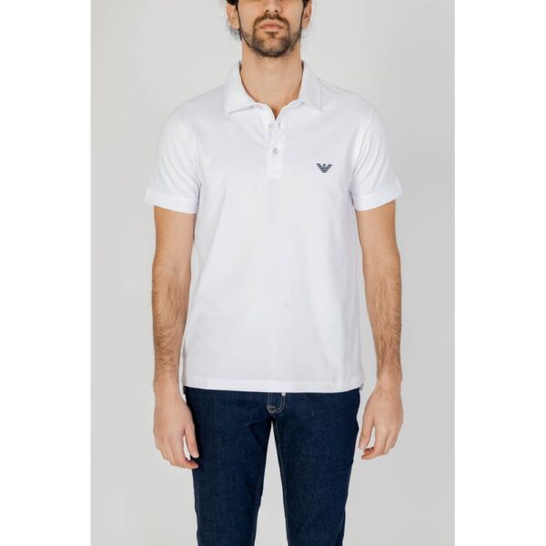 Emporio Armani Underwear White Cotton Polo Shirt – Image 5