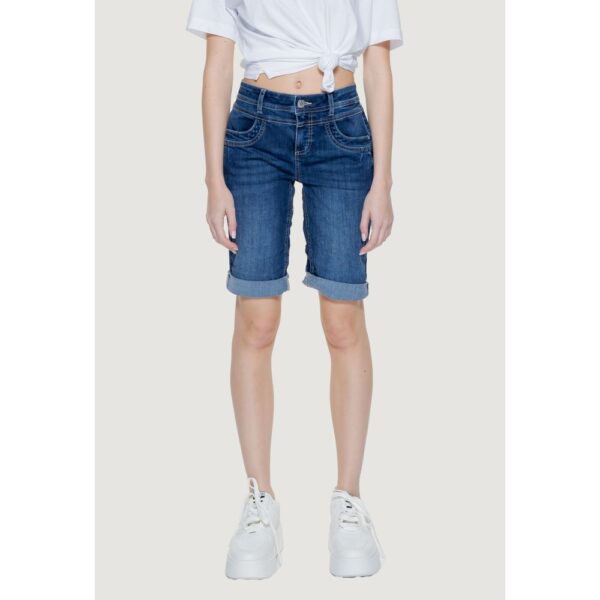 Street One Blue Cotton Short – Image 5