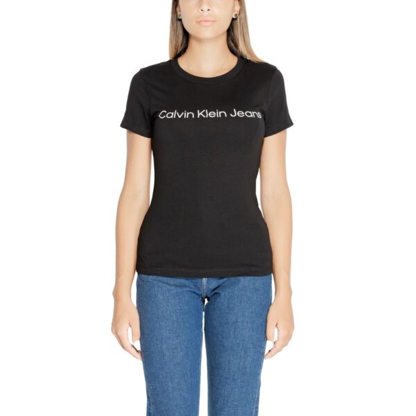 Calvin Klein Jeans Black Cotton Tops & T-Shirt – Image 5