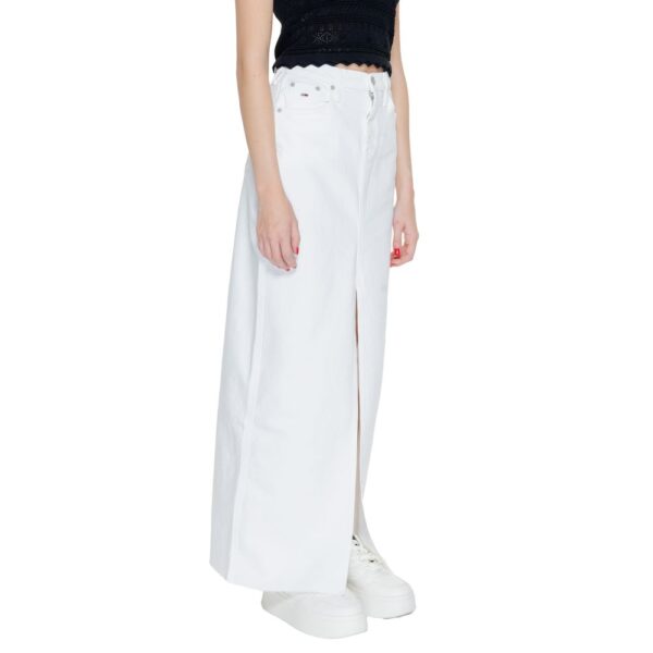 Tommy Hilfiger Jeans White Cotton Rigenerato Skirt – Image 4