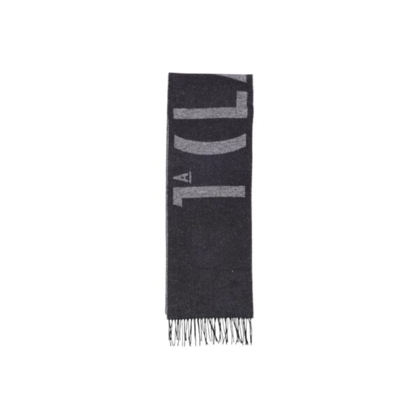 Alviero Martini Prima Classe Black Cotton Scarf – Image 2