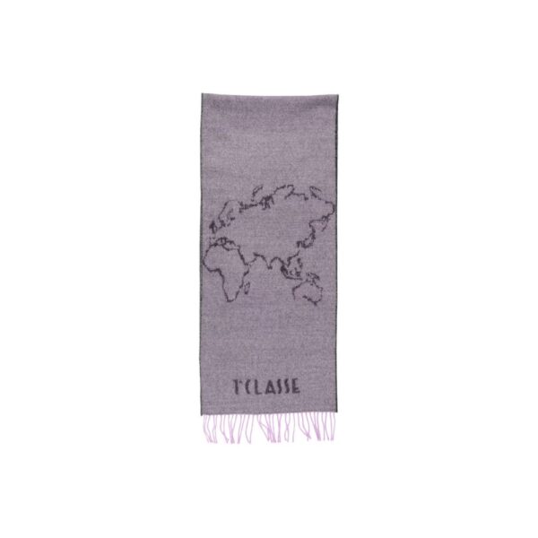 Alviero Martini Prima Classe Purple Polyacrylic Scarf – Image 3