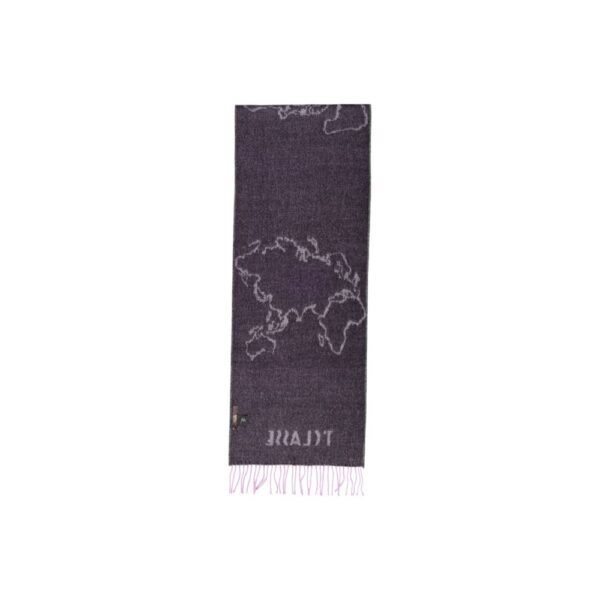 Alviero Martini Prima Classe Purple Polyacrylic Scarf – Image 4