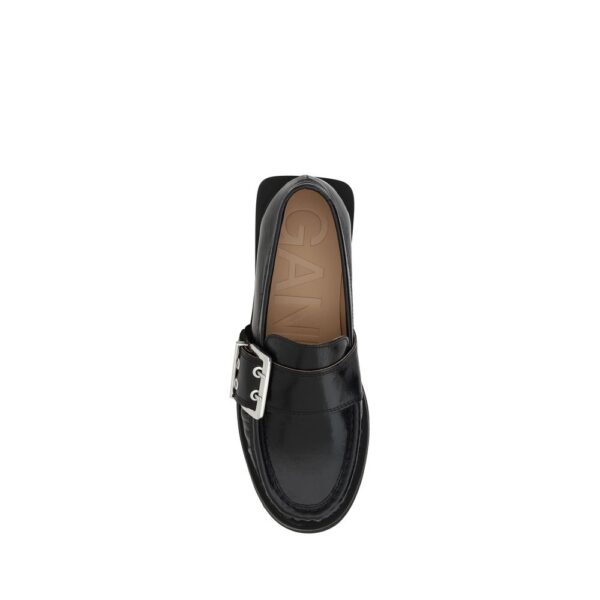 Ganni Feminine Buckle Loafers – Image 4