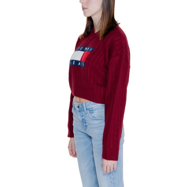 Tommy Hilfiger Jeans Bordeaux Recycled Polyester Sweater – Image 3