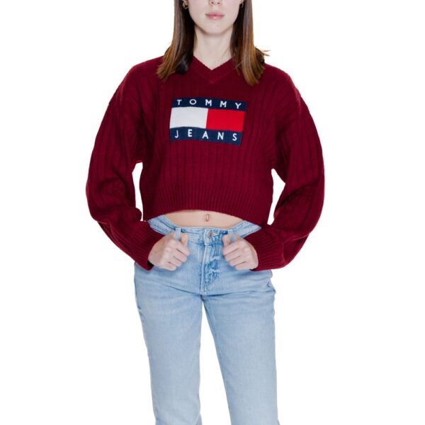 Tommy Hilfiger Jeans Bordeaux Recycled Polyester Sweater – Image 5