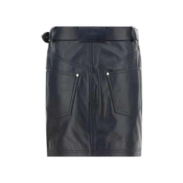 PINKO Leather Mini Skirt – Image 2