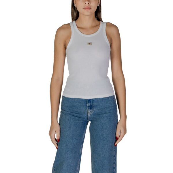 Calvin Klein Jeans White Cotton Tops & T-Shirt