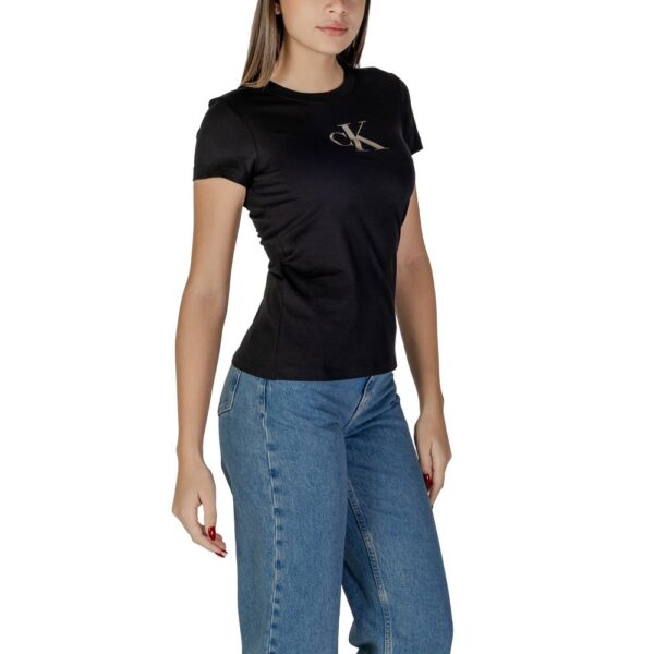 Calvin Klein Jeans Black Cotton Tops & T-Shirt – Image 3