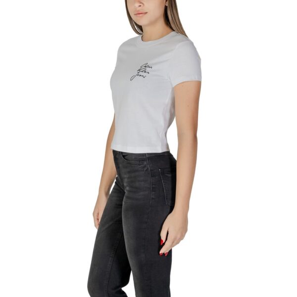 Calvin Klein Jeans White Cotton Tops & T-Shirt – Image 4