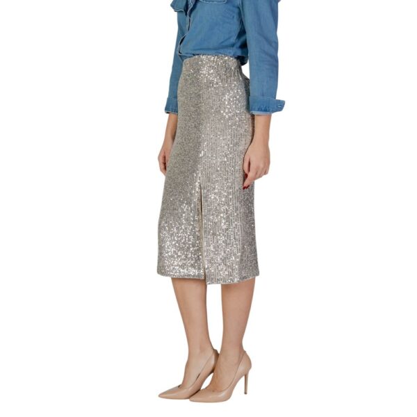 Morgan De Toi Silver Polyester Skirt – Image 2