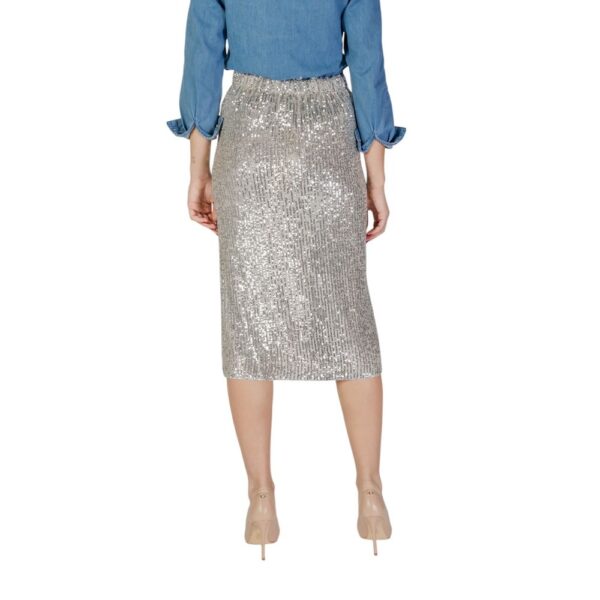 Morgan De Toi Silver Polyester Skirt – Image 4