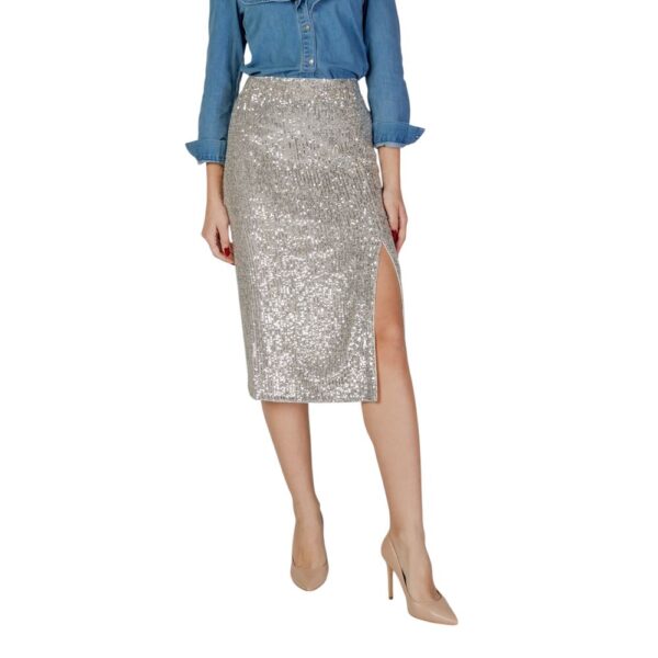 Morgan De Toi Silver Polyester Skirt – Image 5