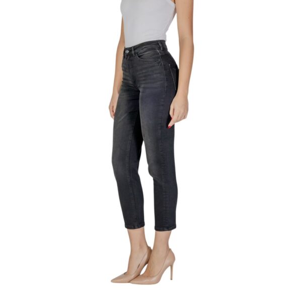 ICHI Black Cotton Jeans & Pant – Image 2