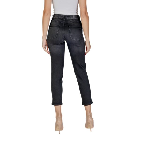 ICHI Black Cotton Jeans & Pant – Image 4