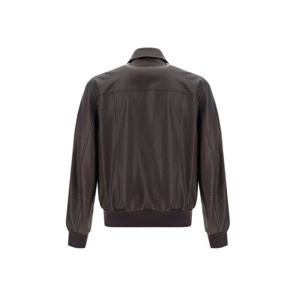 Brunello Cucinelli Leather Jacket – Image 2