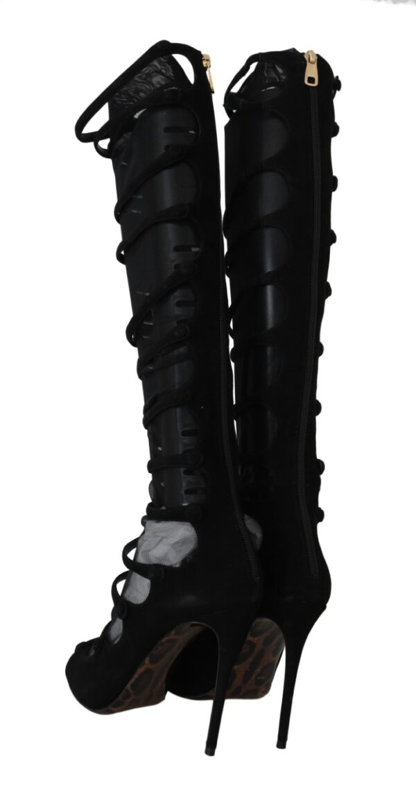 Dolce & Gabbana Elegance Redefined: Chic Knee-High Stiletto Boots – Image 5