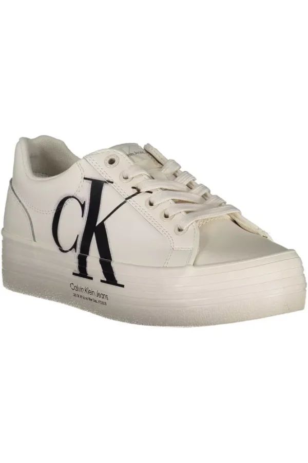 Calvin Klein White Leather Women Sneaker – Image 2