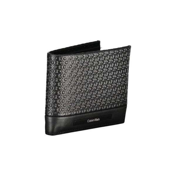 Calvin Klein Sleek Black Leather Wallet with Contrast Details – Image 3