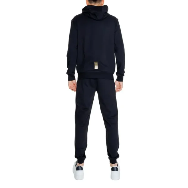 EA7 Emporio Armani Black Cotton Sweatsuit – Image 2