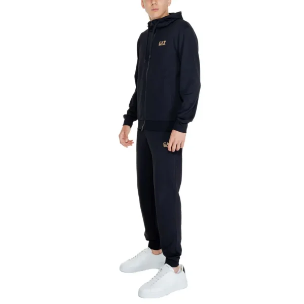 EA7 Emporio Armani Black Cotton Sweatsuit – Image 4