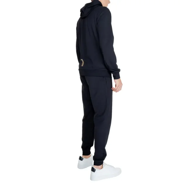 EA7 Emporio Armani Black Cotton Sweatsuit – Image 5