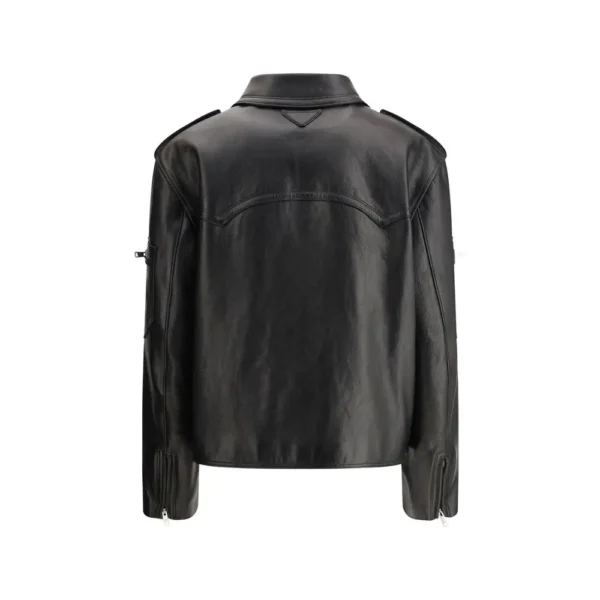 Prada Biker leather Jacket – Image 2