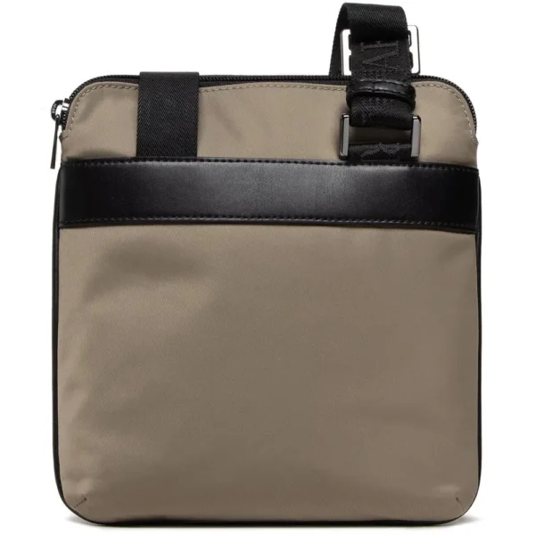 Emporio Armani Beige Nylon Messenger Bag – Image 2